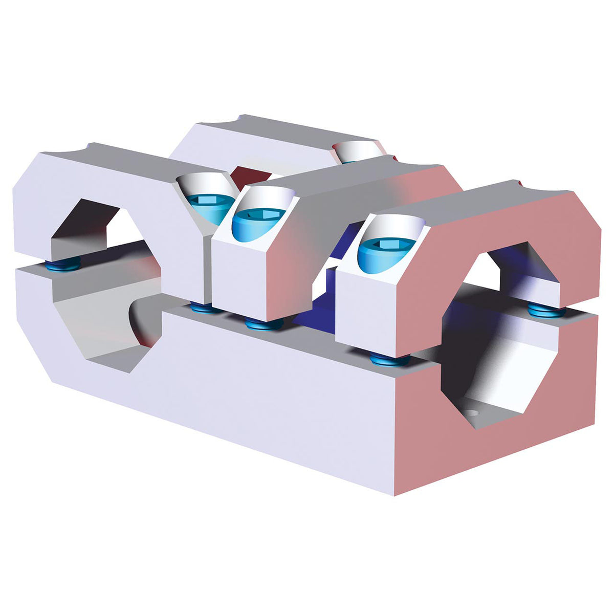 DESTACO CPI-TCA-60M-60M T-CLAMP - 60mm ROUND TO 60mm ROUND