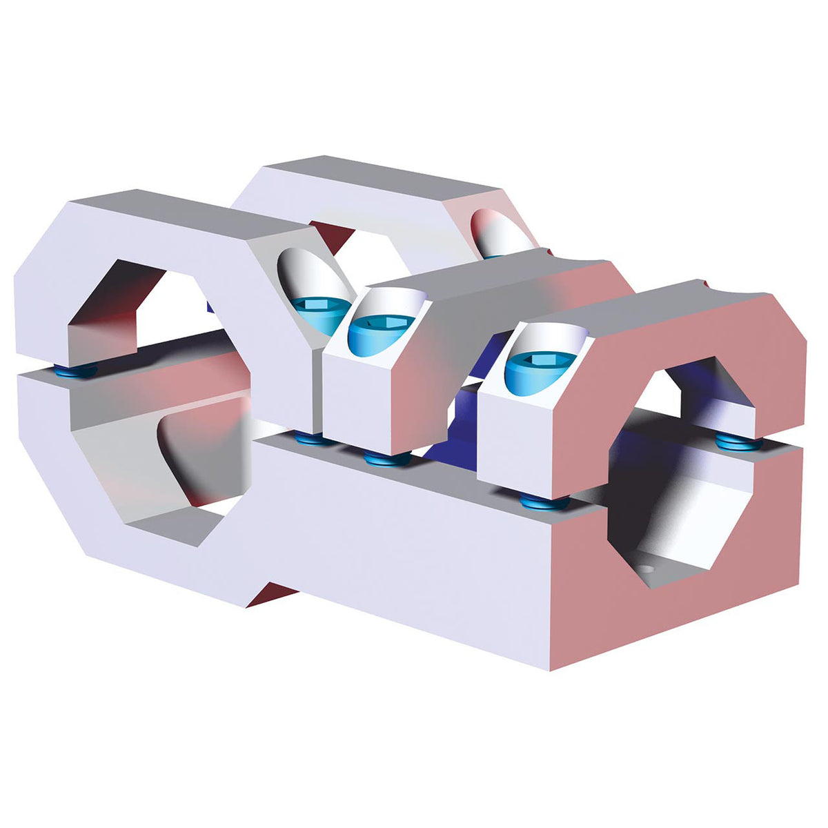 DESTACO CPI-TCA-45B-60B T-CLAMP - 45mm OCTAGON TO 60mm OCTAGON