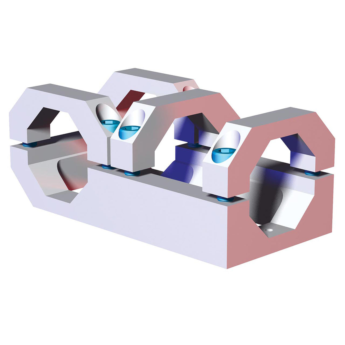 DESTACO CPI-TCA-60B-60B T-CLAMP - 60mm OCTAGON TO 60mm OCTAGON
