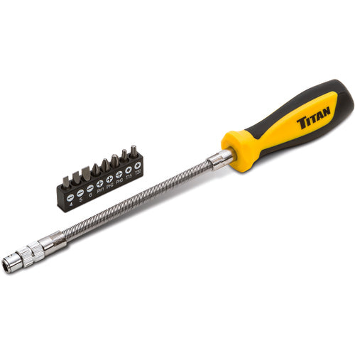 Titan KP8212227 9 Piece Flexible Driver and Bit Set
