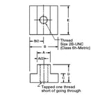 JERGENS T-SLOT NUT, 1.030, 3/4-10 SS - 43410