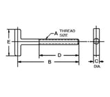 JERGENS TEE BOLT STRAP, 3/8 - 43102