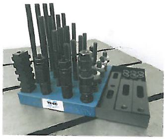 TE-CO 20121 Tapped End Clamp CNC Fixturing Kit 5/8 x 1/2-13