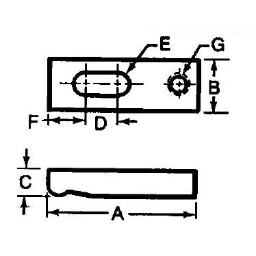 TE-CO 30922 TAPPED END CLAMP 7 LG