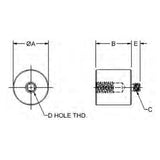 TE-CO 13086 STANDOFF ADAPTER 5/16-18 - 1/4-20