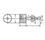 JERGENS THUMB SCREW, ADJ TORQUE, 3/8-16 X 2 - 31106