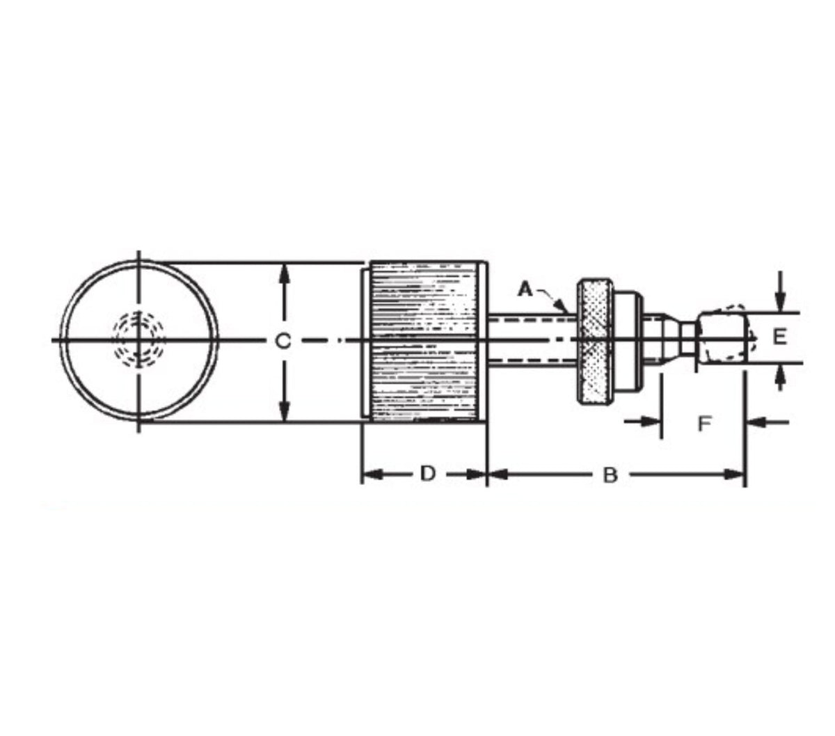 JERGENS THUMB SCREW, ADJ TORQUE, 1/2-13 X 3 - 31107