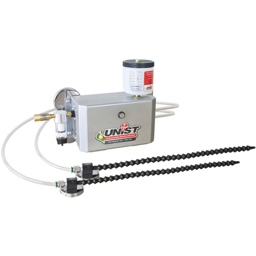 Unist UN10CK2M161518P Coolubricator, 2-outlet MQL Applicator, Manual On/Off, with Plastic Nozzle, Magnet Mount, Lockable Enclosure