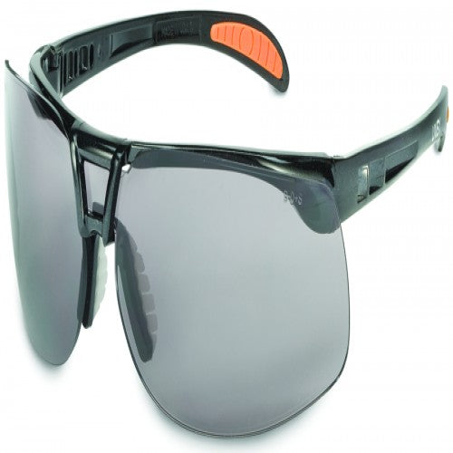 Uvex LF50S4201HS Protege Black Frame - Gray HydroSheildÆ Anti-Fog Lens Safety Glasses