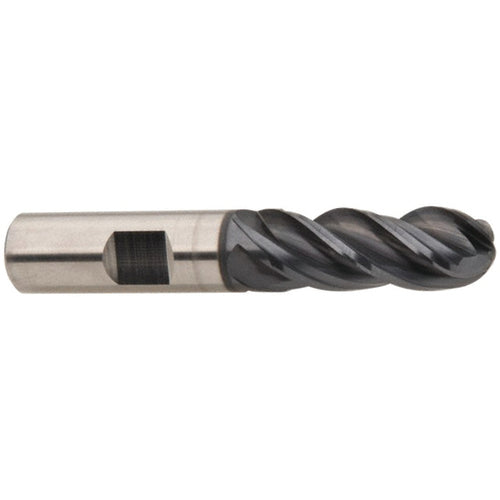 OSG USA, Inc. TP45VG4412500BN 1/4 Dia. ?1/4 Shank ?3/4 DOC ?2-1/2 OAL, Carbide TiAlN, 4 Flute, Round, Ballnose End Mill