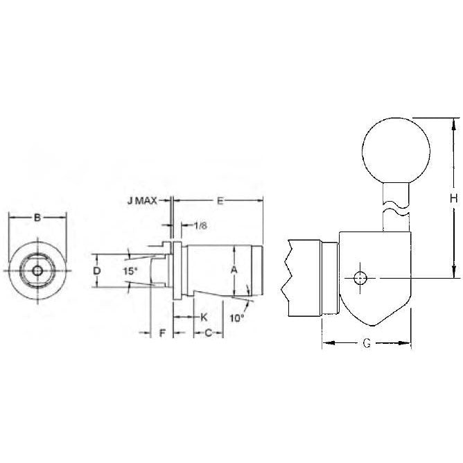 TE-CO 54931 VERTICAL INDEX PLUNGER .77 UNFINISHED GROUND