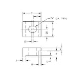 TE-CO RWS6553 6" VISE TOE CLMP 3/8" BOLT