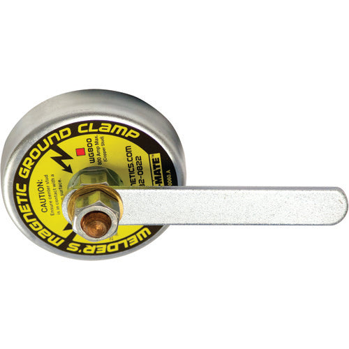 Mag-Mate NE7020000 Magnetic Welding Ground - Brass Stud - 31/2" Diameter, 35 lbs Holding Capacity
