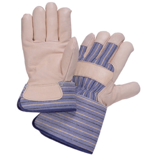 Wells Lamont LW0110365 Size M Grain Leather Palm Safety Cuff Glove Y2008M
