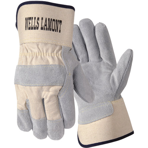 Wells Lamont LW0110430 Size M Leather Palm Safety Cuff Glove Y3014M
