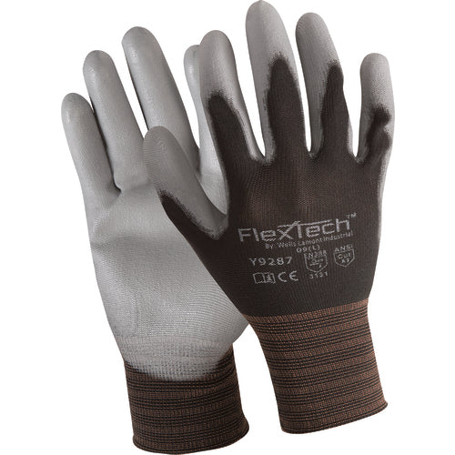 Wells Lamont LW0110765 FLEXTECH Size S Black Nylon PU Palm Y9287S