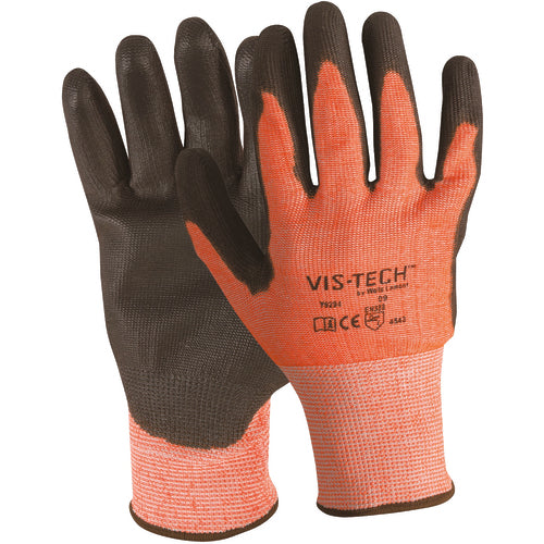 Wells Lamont LW0110830 FLEXTECH Size M Hi-Vis ANSI 4 PU Palm Glove Y9294M