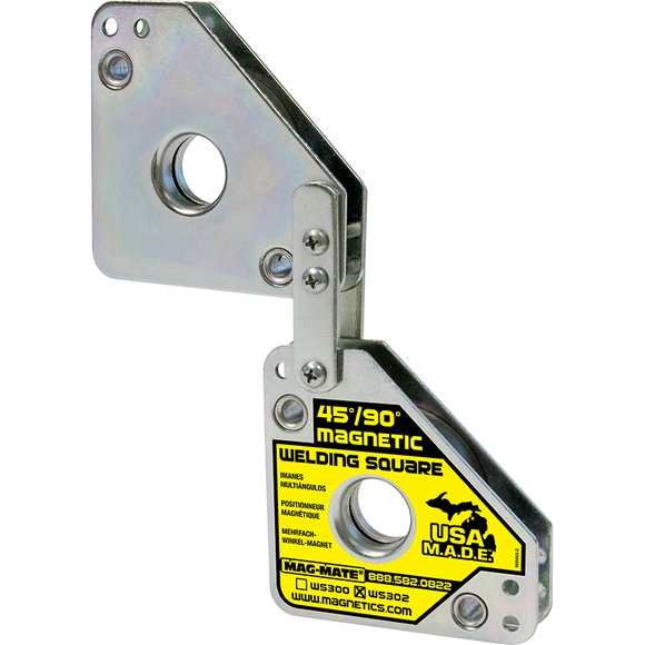 Industrial Magnetics MAG-MATE® Adjustable Magnetic Welding Square Holds 110 Lbs. WS302