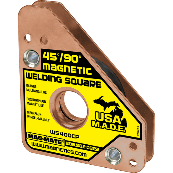 Industrial Magnetics MAG-MATE® Welding Square Mid-Size 75 Lb Copper WS400CP
