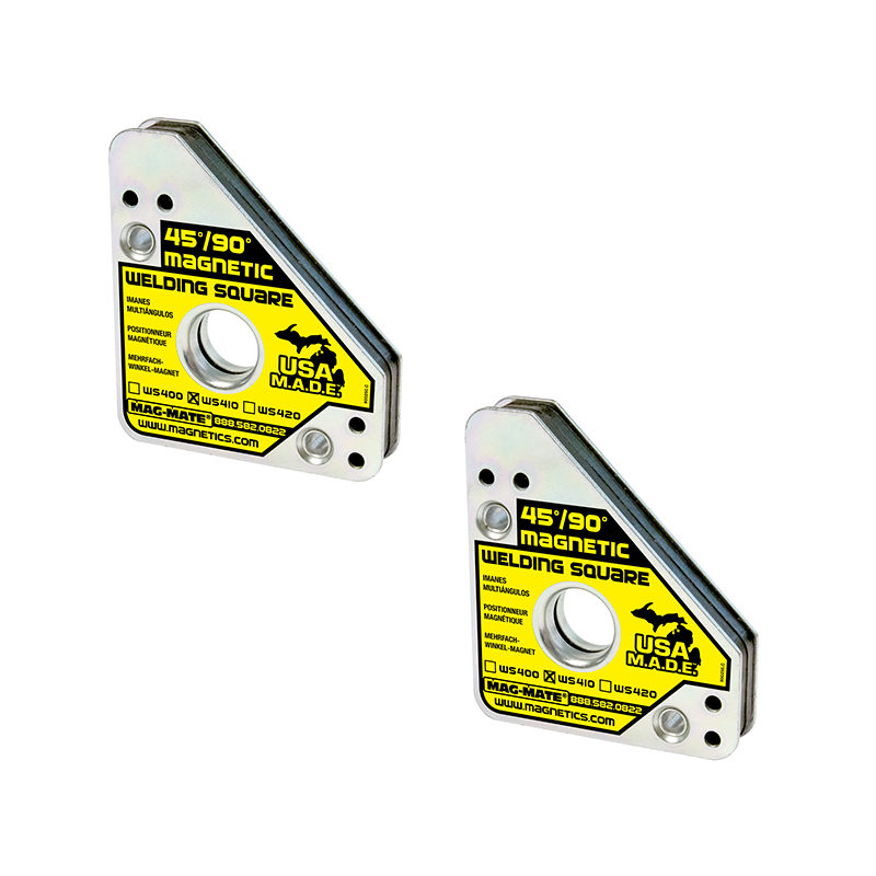 Industrial Magnetics MAG-MATE® Magnet Welding Square 45 & 90 2Pk WS410PK02