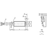 KIPP K0656.5061 SPRING PLUNGER SPRING FORCE, WITH STATUS SENSOR, NORMALLY CLOSED D=M06, L=27, L1=3, STEEL, COMP:PIN STEEL, PU=1