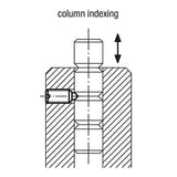 KIPP K0316.A5 SPRING PLUNGER STANDARD SPRING FORCE D=1/2-13 L=26, STAINLESS STEEL, COMP:BALL STAINLESS STEEL