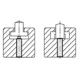 KIPP K1372.06 SPRING PLUNGER STANDARD SPRING FORCE D=M06 L=20 STEEL, FLAT, COMP:PIN POM