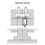 KIPP K0317.208 SPRING PLUNGER INTENSIFIED SPRING FORCE D=M08 L=22, STEEL, COMP:PIN STEEL, PU=10