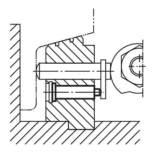 KIPP K0331.06 SPRING PLUNGER SPRING FORCE, WITH HEAD, D=6 L=20, FREE-CUTTING STEEL, COMP:PIN STEEL, PU=1