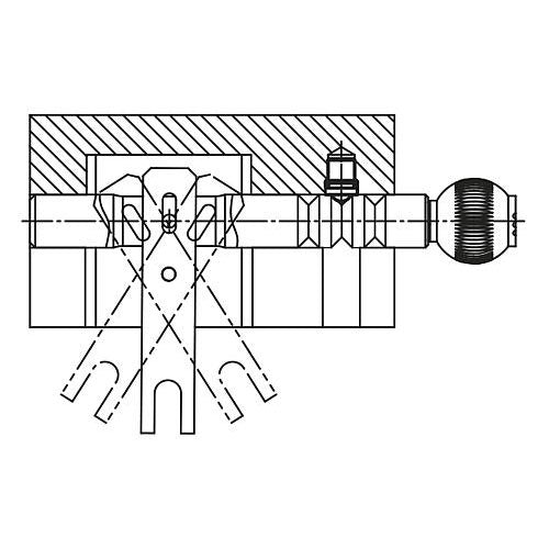KIPP K0582.08 SPRING PLUNGER SPRING FORCE, WITH DETENT RING, D=7,95 L=7, STAINLESS STEEL, COMP:BALL STAINLESS STEEL, PU=10