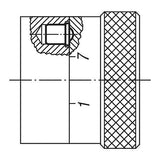 KIPP K0333.305 SPRING PLUNGER SPRING FORCE, SMOOTH VERSION, D=5 L=6, STAINLESS STEEL, COMP:POM, PU=50