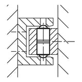 KIPP K0337.025 SPRING PLUNGER SPRING FORCE, SMOOTH VERSION, DOUBLE SIDED, D=2,5 L=6, BRASS, COMP:BALL STAINLESS STEEL, PU=25