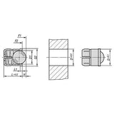 KIPP K1171.208 SPRING PLUNGER SPRING FORCE, SMOOTH VERSION, D=8 L=9, PLASTIC, COMP:POM