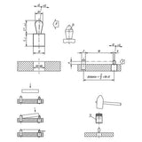 KIPP K1733.320813 LATERAL SPRING PLUNGER INTENSIFIED SPRING FORCE D=12, D2=11,9, L1=13,3, PLASTIC GREEN, COMP:POM, L=13, D1=8