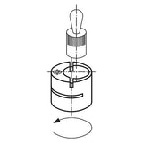 KIPP K0369.160 HOLDER ECCENTRIC D1=16, D2=10 STEEL