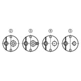 KIPP K1292.101 HOLDER ECCENTRIC D=10 H=9,8 STAINLESS STEEL, WITH CENTRE BORE, SW=2