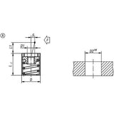 KIPP K0370.31056 LATERAL SPRING PLUNGER, SPRING FORCE WITHOUT THRUST PIN, FORM:A WITHOUT SEAL D=10,  L1=4, ALUMINIUM, COMP:STEEL