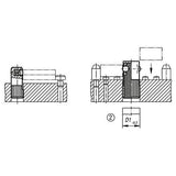 KIPP K0374.412 LATERAL SPRING PLUNGER SPRING FORCE, SINGLE SIDED, D=12 L=35, FORM:C, FREE-CUTTING STEEL, COMP:STEEL