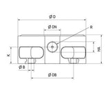 JERGENS Raised/Mounted Clamping Module-K5 Pneumatic - 480582
