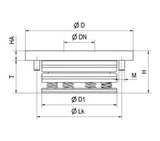 JERGENS Installation Clamping Module-K20 Pneumatic W/Blow out - 480160