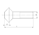 JERGENS ENGAGEMENT SCREW, K5, M6 X 1.025MM LONG - 306092