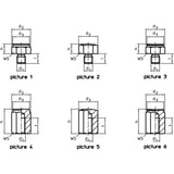 Screwed Rest Buttons - 22690.0502