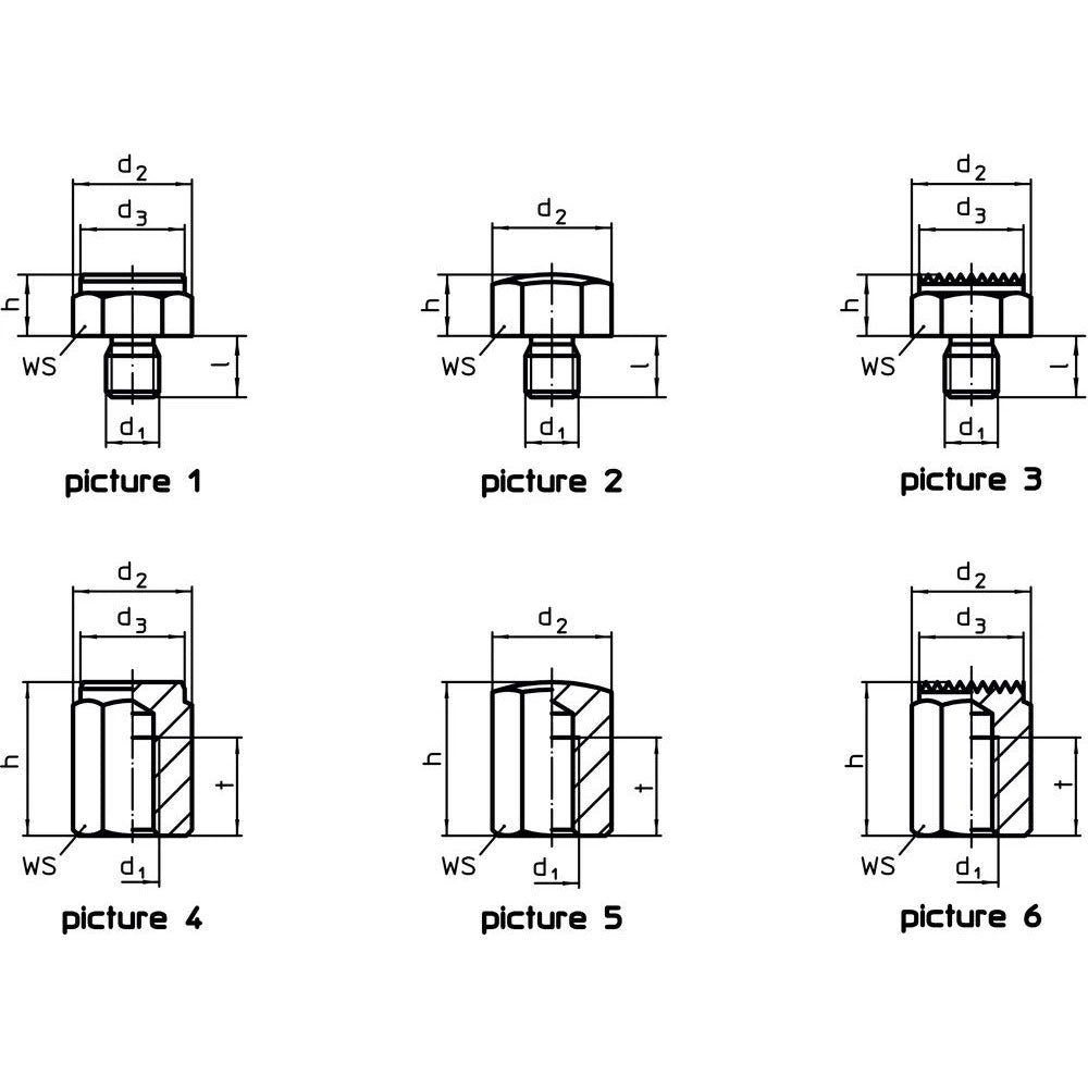 Screwed Rest Buttons - 22690.0503