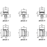 Screwed Rest Buttons - 22690.0504