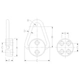 ACTEK AK68070 Forged Hoist Rings 2-1/4 DIA 2500 LBS