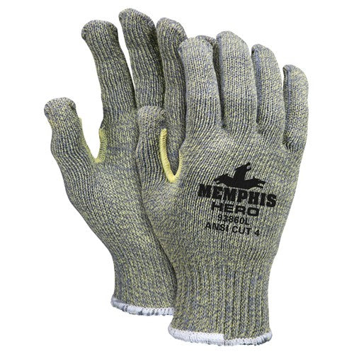 Memphis KB5193860L MCR Safety Cut Pro Gloves - 7 Gauge - Hero Technology - Uncoated Fiber - Size Large