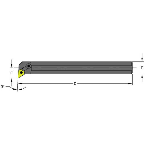 Ultra-Dex FG551492 S20T MDUNL4 No Coolant Steel Boring Bar