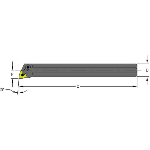 Ultra-Dex FG550961 A16S MWLNL3 Coolant Thru Steel Boring Bar