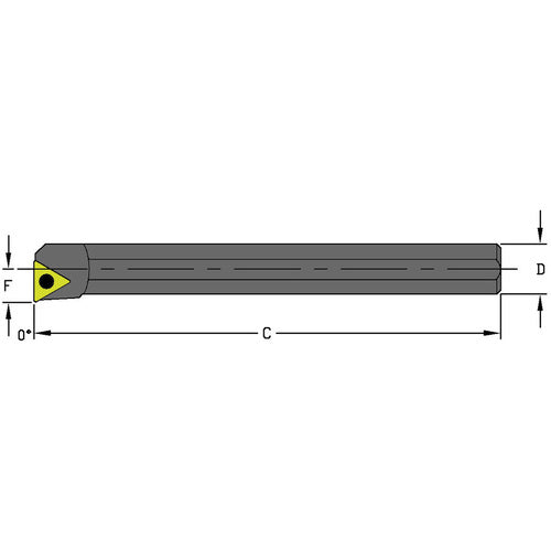 Ultra-Dex FG551307 S04G STFCR1.2 No Coolant Steel Boring Bar