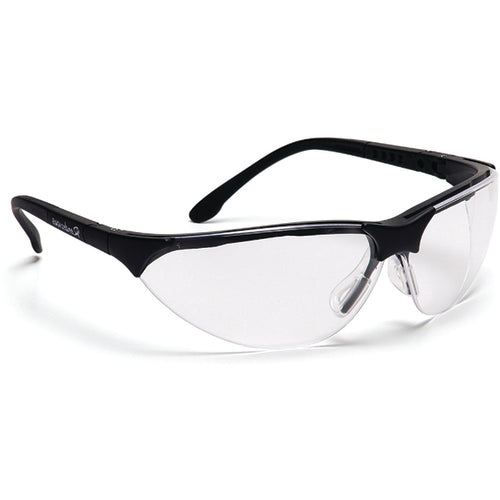 Pyramex KB54SB2810ST Safety Glasses - Clear, Anti-Fog Lens, Black Frame Rendezvous
